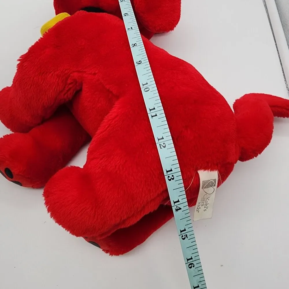Vintage Clifford The Big Red Dog Plush with Bone Stuffed Animal Kohls Cares 2003